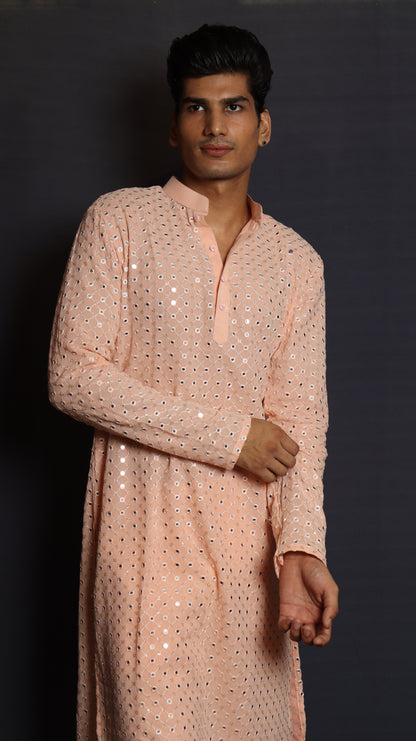 Faux Mirror Designer Kurta