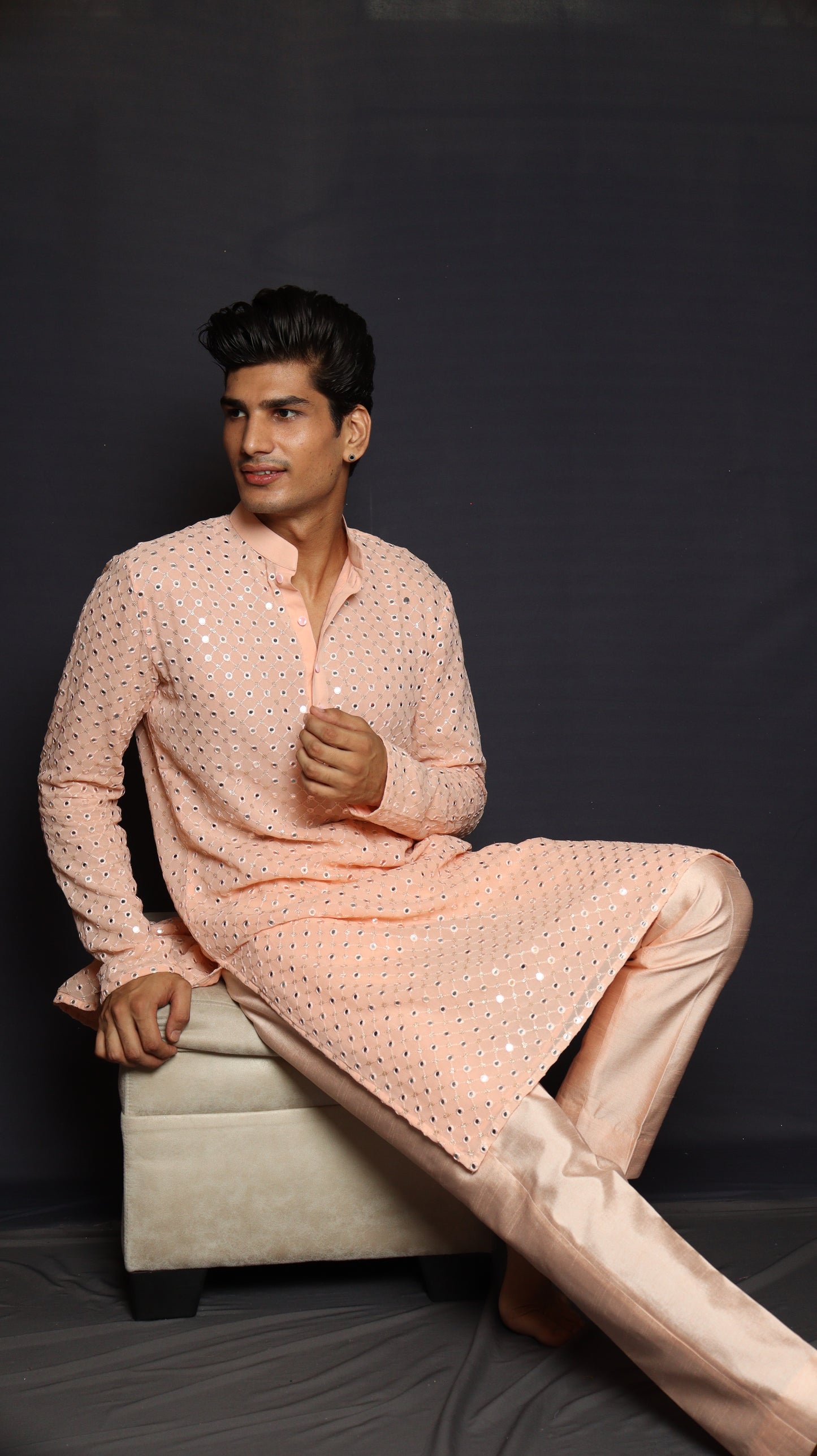 Faux Mirror Designer Kurta